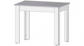 КАЙ Стол (цемент светлый/белый) в Салехарде - salekhard.ok-mebel.com | фото