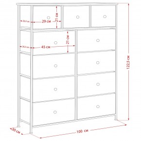 Комод Leset Линкс 11 ящиков (МДФ) в Салехарде - salekhard.ok-mebel.com | фото 12