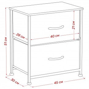 Комод Leset Линкс 2 ящ. (к/з), Каркас Белый, ящики Белые в Салехарде - salekhard.ok-mebel.com | фото 8