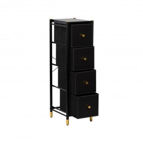 Комод Leset Нирита/Хайди узкий 4 ящика в Салехарде - salekhard.ok-mebel.com | фото 3
