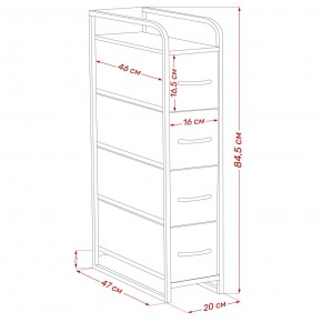 Комод Leset Ноа узкий 4 ящика в Салехарде - salekhard.ok-mebel.com | фото 9