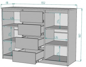 Комод Мальта K118 в Салехарде - salekhard.ok-mebel.com | фото 2