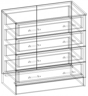 СОФИЯ Комод К800 (венге/дуб белфорт) в Салехарде - salekhard.ok-mebel.com | фото 3