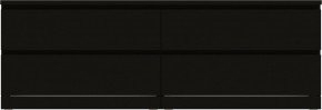 Комод Варма 4Д низкий с четырьмя выдвижными ящиками, цвет ясень черный в Салехарде - salekhard.ok-mebel.com | фото 2