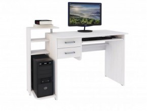 Компьютерный стол №12 (Анкор белый) в Салехарде - salekhard.ok-mebel.com | фото
