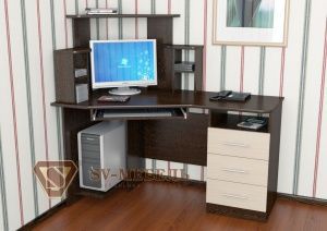 Компьютерный стол №3 в Салехарде - salekhard.ok-mebel.com | фото 1