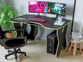 Компьютерный стол КЛ №9.0 (Черный/Желтый) в Салехарде - salekhard.ok-mebel.com | фото 2
