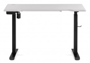 Компьютерный стол Маркос с механизмом подъема 120х75х75 белая шагрень / черный в Салехарде - salekhard.ok-mebel.com | фото 3