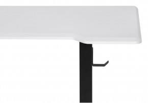 Компьютерный стол Маркос с механизмом подъема 140х80х75 белая шагрень / черный в Салехарде - salekhard.ok-mebel.com | фото 6