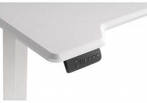 Компьютерный стол Маркос с механизмом подъема 140х80х75 белый / шагрень белая в Салехарде - salekhard.ok-mebel.com | фото 7