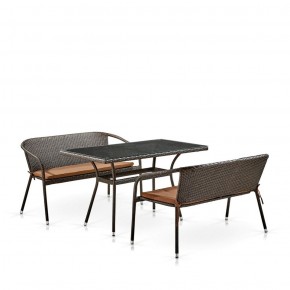 Комплект мебели из иск. ротанга T286A/S139A-W53 Brown в Салехарде - salekhard.ok-mebel.com | фото 2
