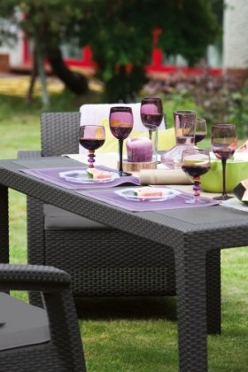 Комплект мебели Корфу Фиеста (Corfu fiesta set) капучино - песок в Салехарде - salekhard.ok-mebel.com | фото 3