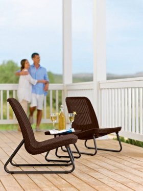 Комплект мебель Рио Патио (Rio Patio set) виски-коричневый в Салехарде - salekhard.ok-mebel.com | фото 3