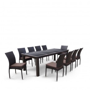 Комплект плетеной мебели T438/Y380A-W53 Brown (10+1) в Салехарде - salekhard.ok-mebel.com | фото 3