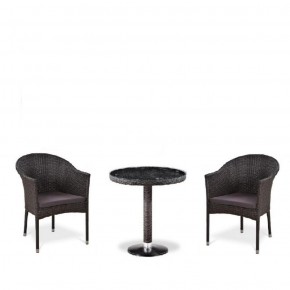 Комплект плетеной мебели T601/Y350A-W53 Brown (2+1) в Салехарде - salekhard.ok-mebel.com | фото 1