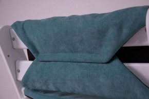 Комплект растущий стул и подушки Конёк Горбунёк Комфорт  (Бело-синий, Волна) в Салехарде - salekhard.ok-mebel.com | фото