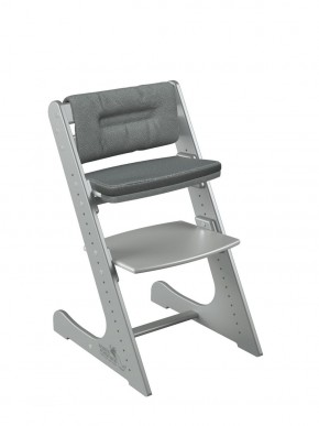 Комплект растущий стул и подушки Конёк Горбунёк Комфорт  (Серый металлик, Графит) в Салехарде - salekhard.ok-mebel.com | фото