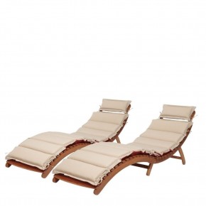 Комплект шезлонги и столик AFM-803A-T133 Beige (2+1) в Салехарде - salekhard.ok-mebel.com | фото 2