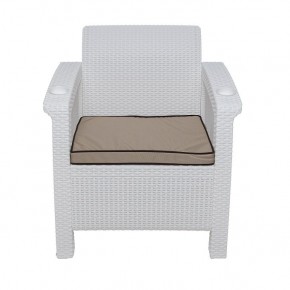Комплект уличной мебели Yalta Premium Terrace Set (Ялта) белый (+подушки под спину) в Салехарде - salekhard.ok-mebel.com | фото 6
