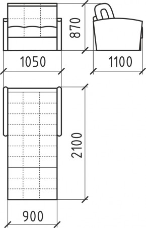 КОРАЛЛ 2 Кресло-кровать КР/КР в Салехарде - salekhard.ok-mebel.com | фото 3