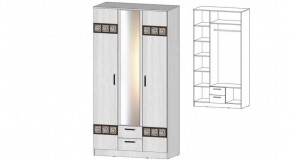 КОСТА-РИКА Шкаф 3-х створчатый (анкор светлый) в Салехарде - salekhard.ok-mebel.com | фото