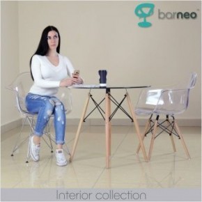 Кресло Barneo N-14-14 SteelMold прозрачный в Салехарде - salekhard.ok-mebel.com | фото 2
