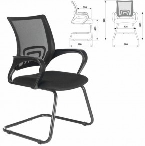Кресло BRABIX "Fly CF-100" (черное) 532087 в Салехарде - salekhard.ok-mebel.com | фото 2