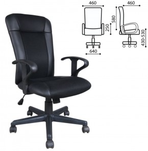 Кресло BRABIX "Optima MG-370" (экокожа/ткань, черное) 531580 в Салехарде - salekhard.ok-mebel.com | фото 2