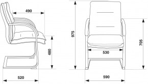 Кресло Бюрократ T-9927SL-LOW-V/BLACK в Салехарде - salekhard.ok-mebel.com | фото 4
