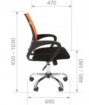 Кресло для оператора CHAIRMAN 696 хром (ткань TW-11/сетка TW-04) в Салехарде - salekhard.ok-mebel.com | фото 7