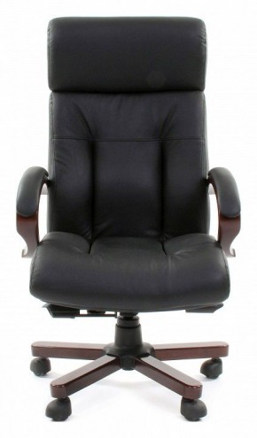 Кресло для руководителя Chairman 421 черный/орех темный, черный в Салехарде - salekhard.ok-mebel.com | фото 2