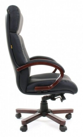 Кресло для руководителя Chairman 421 черный/орех темный, черный в Салехарде - salekhard.ok-mebel.com | фото 3