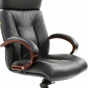 Кресло для руководителя Chairman 421 черный/орех темный, черный в Салехарде - salekhard.ok-mebel.com | фото 6