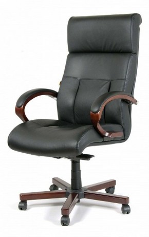 Кресло для руководителя Chairman 421 черный/орех темный, черный в Салехарде - salekhard.ok-mebel.com | фото 7