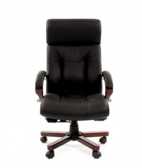 Кресло для руководителя CHAIRMAN  421 (Натуральная кожа) Черное в Салехарде - salekhard.ok-mebel.com | фото 2