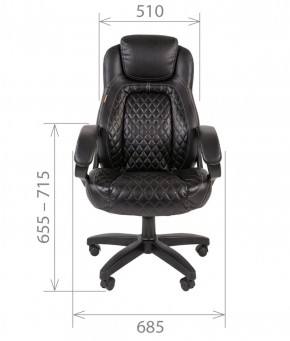 Кресло для руководителя  CHAIRMAN 432 (Экокожа черная) в Салехарде - salekhard.ok-mebel.com | фото 4