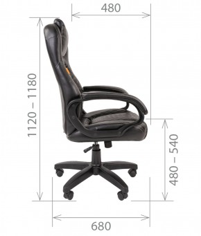 Кресло для руководителя  CHAIRMAN 432 (Экокожа черная) в Салехарде - salekhard.ok-mebel.com | фото 5