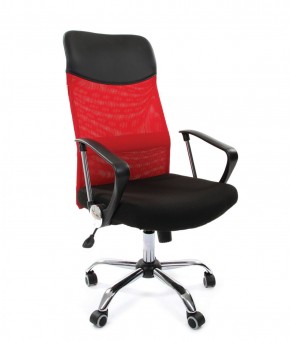 Кресло для руководителя CHAIRMAN 610 N (15-21 черный/сетка красный) в Салехарде - salekhard.ok-mebel.com | фото