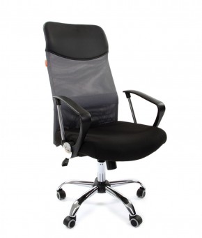 Кресло для руководителя CHAIRMAN 610 N(15-21 черный/сетка серый) в Салехарде - salekhard.ok-mebel.com | фото