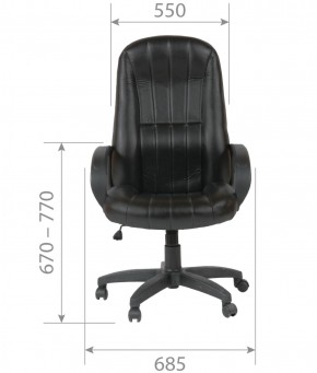 Кресло для руководителя  CHAIRMAN 685 (экокожа черный) в Салехарде - salekhard.ok-mebel.com | фото 5