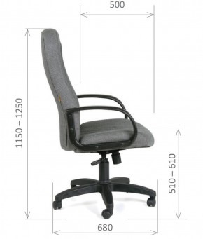 Кресло для руководителя  CHAIRMAN 685 СТ (ткань стандарт 10-356 черная) в Салехарде - salekhard.ok-mebel.com | фото 6