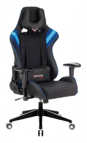 Кресло игровое Бюрократ VIKING 4 AERO BLUE черный/синий в Салехарде - salekhard.ok-mebel.com | фото