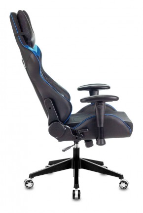 Кресло игровое Бюрократ VIKING 4 AERO BLUE черный/синий в Салехарде - salekhard.ok-mebel.com | фото 2