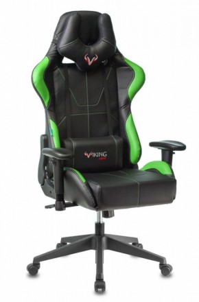 Кресло игровое Бюрократ VIKING 5 AERO LGREEN черный/салатовый в Салехарде - salekhard.ok-mebel.com | фото