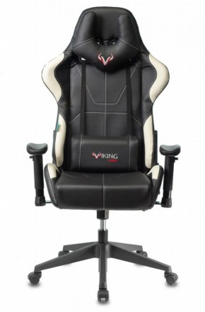 Кресло игровое Бюрократ VIKING 5 AERO WHITE черный/белый в Салехарде - salekhard.ok-mebel.com | фото 3