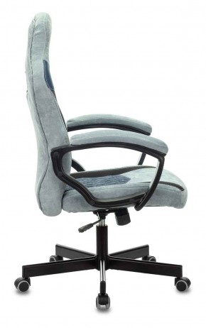 Кресло игровое Бюрократ VIKING 6 KNIGHT BL FABRIC синий в Салехарде - salekhard.ok-mebel.com | фото 3