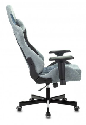 Кресло игровое Бюрократ VIKING 7 KNIGHT BL FABRIC синий в Салехарде - salekhard.ok-mebel.com | фото 2