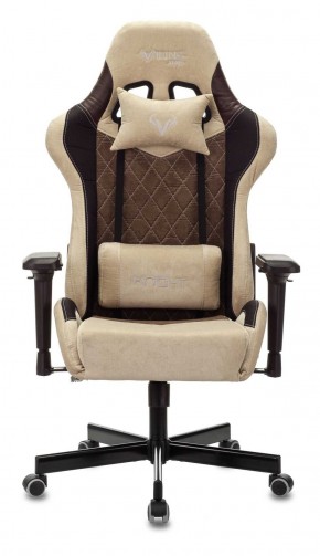Кресло игровое Бюрократ VIKING 7 KNIGHT BR FABRIC коричневый/бежевый в Салехарде - salekhard.ok-mebel.com | фото 3