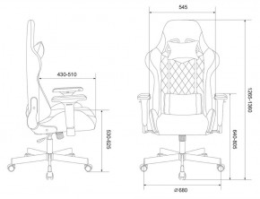 Кресло игровое Бюрократ VIKING 7 KNIGHT BR FABRIC коричневый/бежевый в Салехарде - salekhard.ok-mebel.com | фото 4