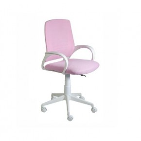 Кресло Ирис White сетка/ткань розовая в Салехарде - salekhard.ok-mebel.com | фото